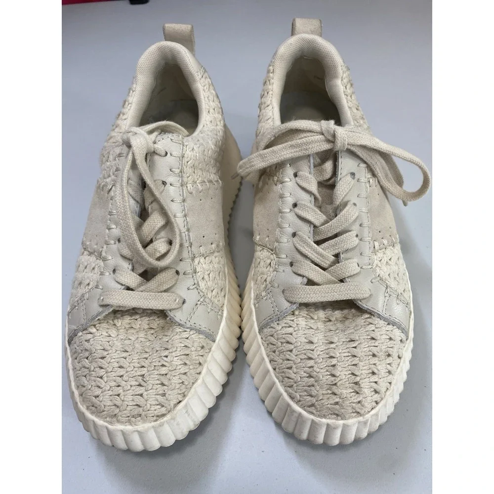 Dolce Vita Dolen Sneaker Womens Size 7 Crochet Rich Mom Quiet Luxury Preppy Chic